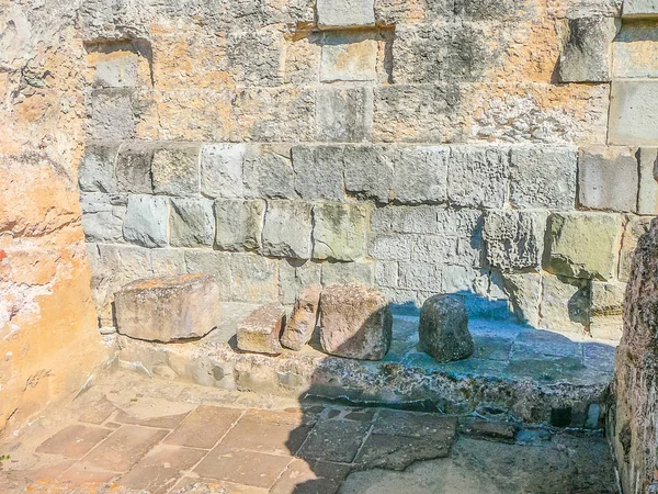 Руины Terme Romane Переводе Означает Римский Бастион Фордонджанусе Италия — стоковое фото