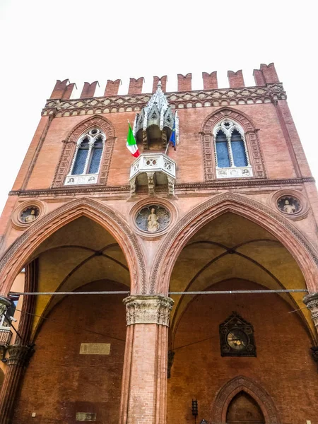 Stort Dynamiskt Omfång Hdr Visa Bologna Gamla Stan Emilia Romagna — Stockfoto