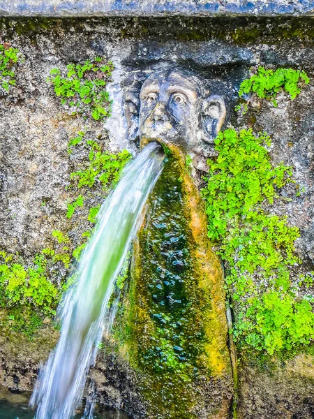 Alto Rango Dinámico Hdr Antiguos Jardines Romanos Villa Este Tivoli —  Fotos de Stock