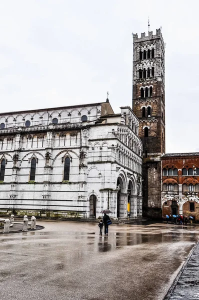 Yüksek Dinamik Aralık Hdr Duomo Lucca Lucca Cathedral Toskana Talya — Stok fotoğraf