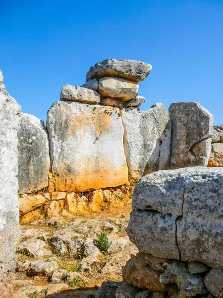 Stort Dynamiskt Omfång Hdr Fornlämningar Torre Den Galmes Talayotic Arkeologiska — Stockfoto