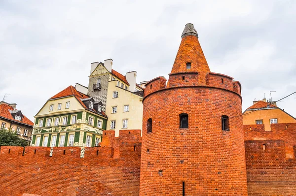 Staromiejski Fortyfikacje Wysokim Zakresie Dynamiki Hdr Oznacza Fortyfikacji Starego Miasta — Zdjęcie stockowe