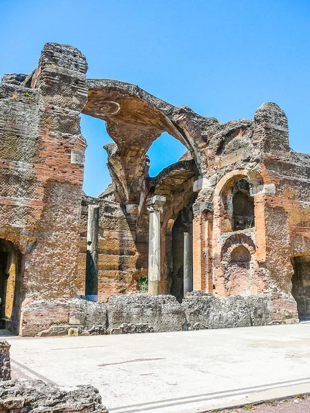 Alto Rango Dinámico Hdr Antiguas Ruinas Romanas Villa Adriano Que —  Fotos de Stock