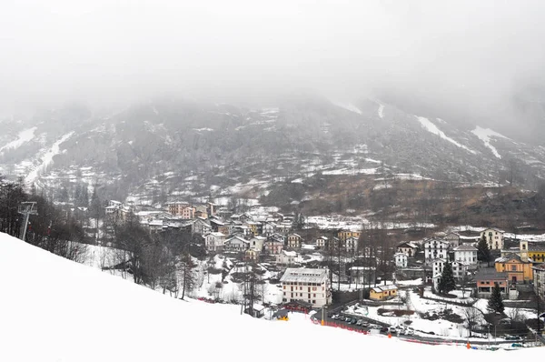 Vue Ville Balme Dans Vallée Aoste Italie — Photo