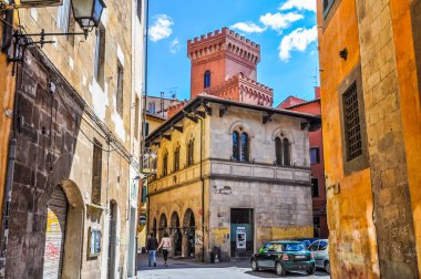 Yüksek dinamik aralık (Hdr) turist Toskana, İtalya Pisa şehri ziyaret