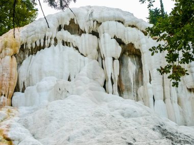 Yüksek dinamik aralık (Hdr) Fosso Bianco Bagni San Filippo doğal spa Hamam