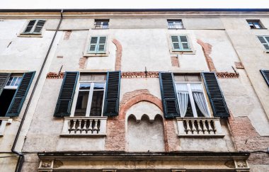 Yüksek dinamik aralık (Hdr) görünümünü Albenga kasaba, Genoa, İtalya