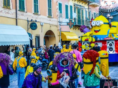 Loano, İtalya - Mart 2016 yaklaşık: Yüksek dinamik aralık (Hdr) karnaval kutlamaları Loano aka Carnevaloa