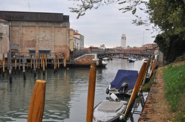 Venedik kanal manzaralı