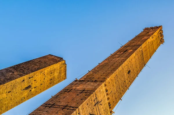 Alcance Dinâmico Hdr Torre Degli Asinelli Bolonha Emília Romanha Itália — Fotografia de Stock