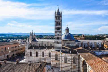 Yüksek dinamik aralık (Hdr) Katedral kilise aka Duomo di Siena Siena, İtalya