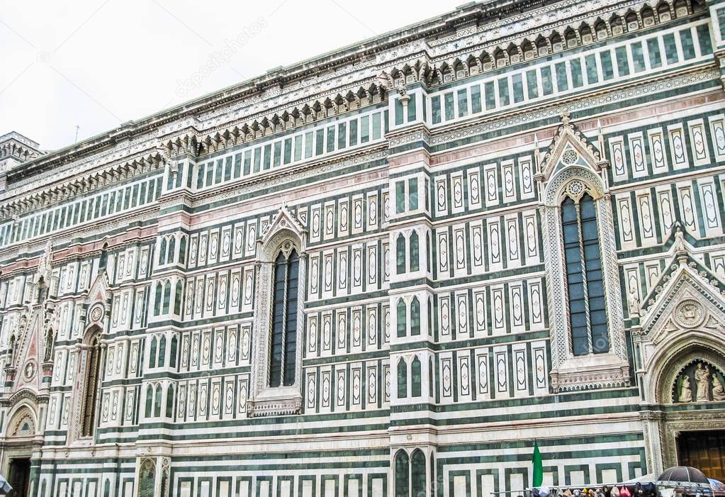 High dynamic range (HDR) Florence Cathedral aka Duomo di Firenze or Basilica di Santa Maria del Fiore in Italy
