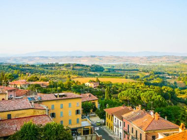 Yüksek Dinamik Aralık (Hdr) görünümü Chiusi Toskana, İtalya