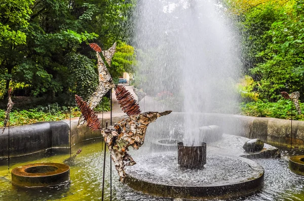 Alto Rango Dinámico Hdr Ogrod Botaniczny Significa Jardín Botánico Varsovia —  Fotos de Stock