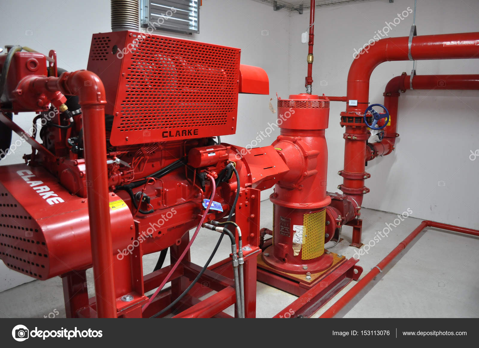 Images Fire Pump Room Fire Pump Room In Rome Stock
