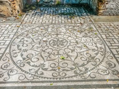 Yüksek dinamik aralık (Hdr) Antik Roma kalıntıları Villa Adriano anlam Hadrian Villa Roma, İtalya