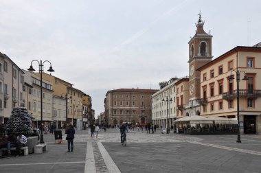 Rimini eski şehir merkezinin görünümü