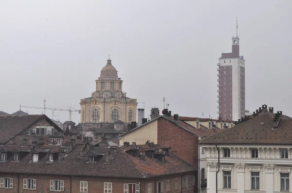 Vista Panorámica Ciudad Turín Italia — Foto de Stock