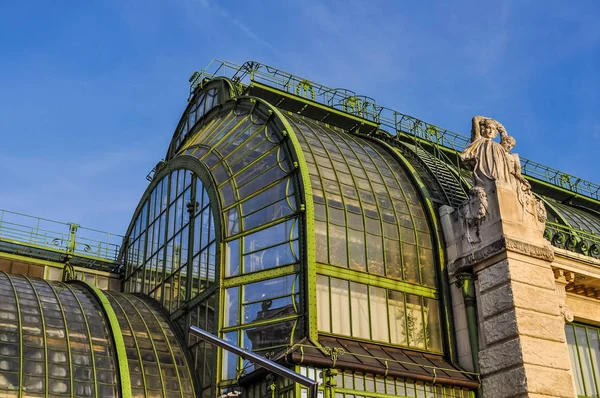 Haute Gamme Dynamique Hdr Palmenhaus Schoenbrunn Est Une Grande Serre — Photo