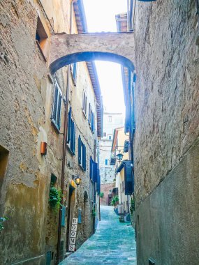 Yüksek dinamik aralık (Hdr) görünümü Montepulciano Toskana, İtalya