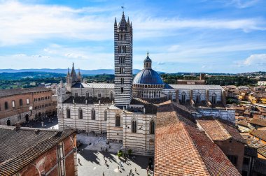 Yüksek dinamik aralık (Hdr) Katedral kilise aka Duomo di Siena Siena, İtalya