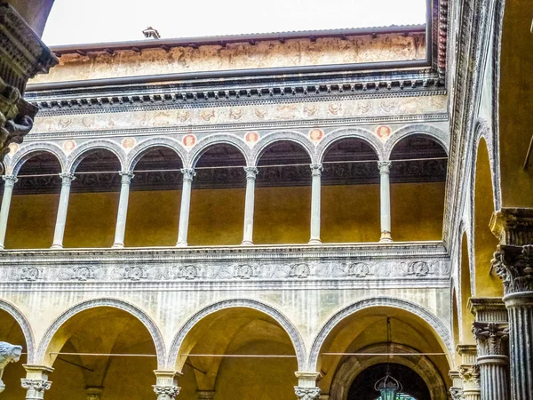 Wysoki Zakres Dynamiki Hdr Starożytnych San Domenico Kościoła Bolonii Emilia — Zdjęcie stockowe