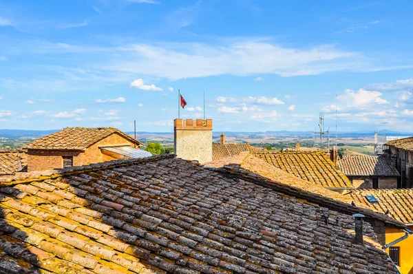 High Dynamic Range Hdr Uitzicht Stad Van Siena Italië — Stockfoto