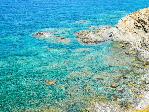 高动态范围 Hdr 视图的大海在撒丁岛 意大利 Lampianu — 图库照片