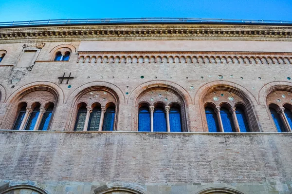 Wysoki Zakres Dynamiki Hdr Pałac Palazzo Del Vescovado Parma Włochy — Zdjęcie stockowe