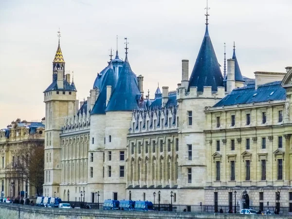 Vysokým Dynamickým Rozsahem Hdr Conciergerie Bývalý Královský Palác Věznice Paříži — Stock fotografie