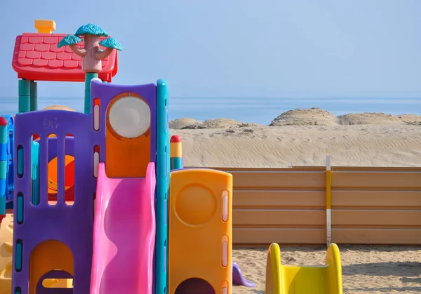 Rimini Italy Circa March 2017 Amusement Park Sea — Stock Photo, Image