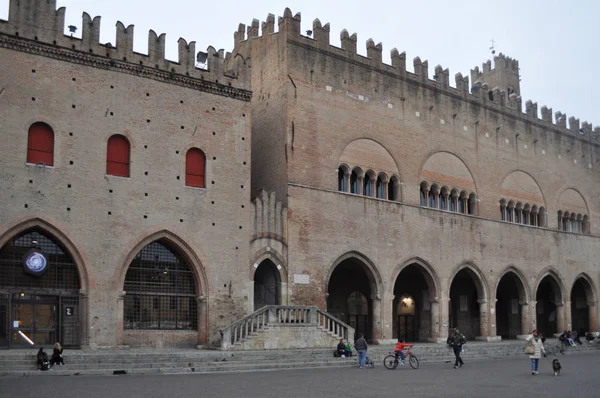 Piazza Cavour square in Rimini — Stock Photo, Image