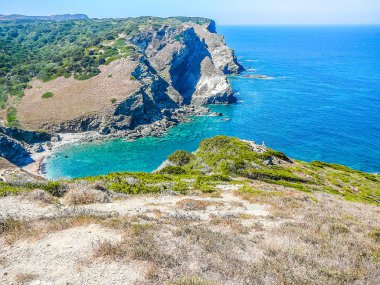 Yüksek dinamik aralık (Hdr) görünümü deniz, Lampianu, Sardunya, İtalya