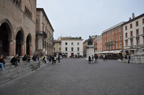 Rimini Italië Circa Maart 2017 Piazza Cavour Plein — Stockfoto