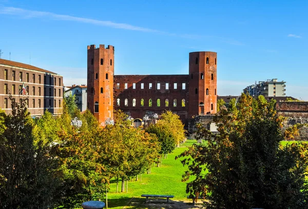 Vysokým Dynamickým Rozsahem Hdr Torri Palatine Starověké Římské Brány Města — Stock fotografie