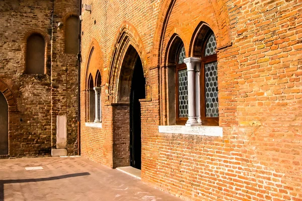 Korkea Dynaaminen Toimintasäde Hdr Pomposa Abbey Abbazia Pomposa Ferrara Italia — kuvapankkivalokuva