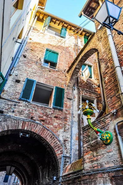 Hohe Dynamik Hdr Ansicht Der Stadt Siena Italien — Stockfoto
