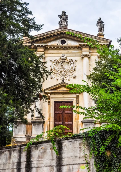 Vysoký Dynamický Rozsah Hdr Villa Rotonda Aka Byl Navržen Villa — Stock fotografie