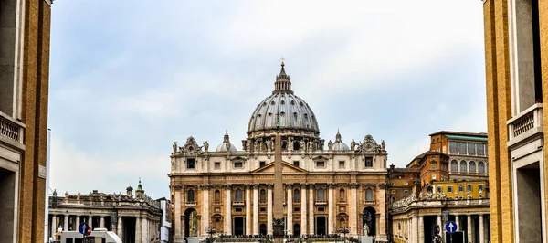 Alta Gama Dinâmica Hdr Basílica São Pedro San Pietro Roma — Fotografia de Stock