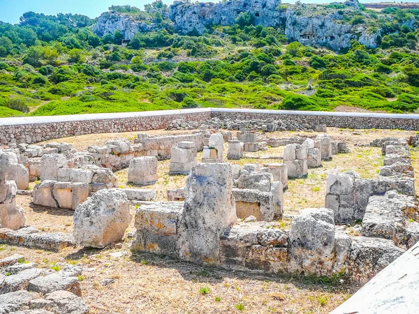 Hoog Dynamisch Bereik Hdr Archeologische Ruïnes Van Oude Paleochristelijke Basiliek — Stockfoto