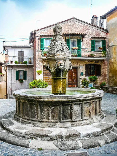 High Dynamic Range Hdr View City Sutri Italy — Stock Photo, Image