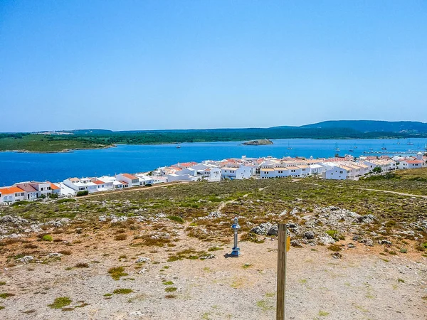 Hoher Dynamischer Bereich Hdr Ansicht Von Fornells Auf Der Insel — Stockfoto