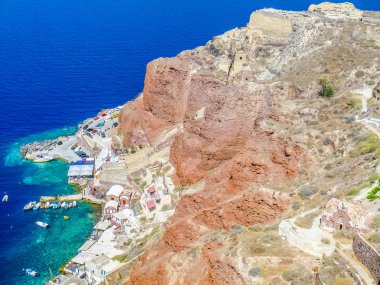 Yüksek dinamik aralık (Hdr) Oia IA Apano Pano Meria Santorini Adaları Yunanistan