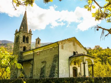 Yüksek dinamik aralık (Hdr) San Maurizio di Moron Kilisesi St Vincent, İtalya