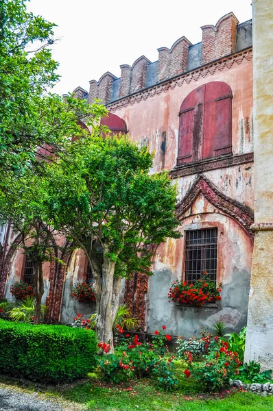 High Dynamic Range Hdr Castello Del Roccolo Castle South Piedmont — Stock Photo, Image