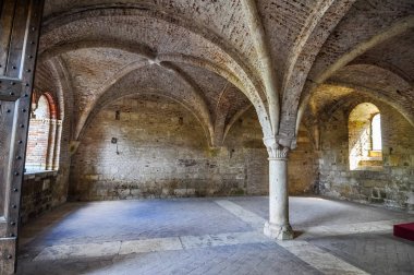 Yüksek dinamik aralık (Hdr) kalıntıları, Abbey, Saint Galgano Cistercian Manastırı Chiusdino, İtalya