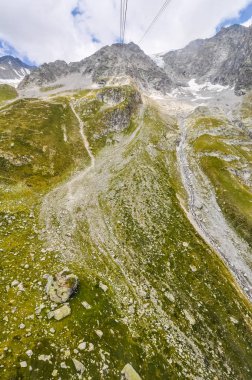 Yüksek dinamik aralık (Hdr) Mont Blanc aka Monte Bianco beyaz dağ anlamına gelen en yüksek dağ Alpleri'nde ve Batı Avrupa'nın en yüksek zirvesi olan