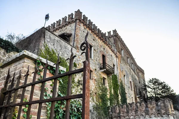 Vysokým Dynamickým Rozsahem Hdr Starověké Čtvrti Tabiano Castello Tabiano Terme — Stock fotografie