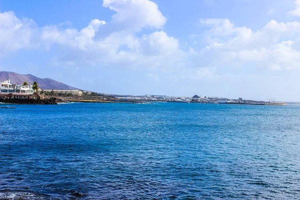 Wysoki Zakres Dynamiki Hdr Lanzarote Beach Hiszpański Wyspa Wyspy Kanaryjskie — Zdjęcie stockowe