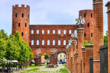 Yüksek dinamik aralık (Hdr) Torri Palatine Antik Roma gates Town, Turin